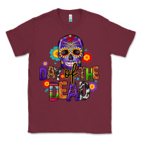 Burgundy day of the dead mexico Classic Tee - CTS Tumbler Store