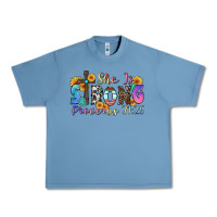 Pebble Blue she is strong proverbs 31 25 Urban Heavy Tee - Zillion Design Studio