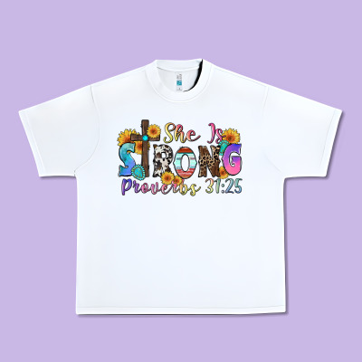 She Is Strong Proverbs 31 25 Urban Heavy Tee Designed By Zillion Design Studio