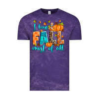 Cloud Purple I love Fall most of all Vintage Tee - RanaPortraitStore