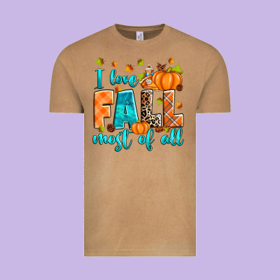 Vintage Tee I love Fall most of all