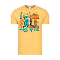 Vintage Mustard I love Fall most of all Vintage Tee - RanaPortraitStore