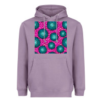 Lavender floral pink leopard seamless pattern Heavyweight Hoodie - BundleAndBundleShop