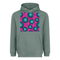 Sage floral pink leopard seamless pattern Heavyweight Hoodie - BundleAndBundleShop