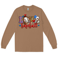 Toasted Coconut love baseball Long Sleeve Tee - Zillion Design Studio