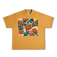 Peanut Butter football smiley face Urban Heavy Tee - BarkalooDesign