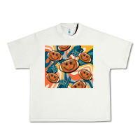 Pistachio football smiley face Urban Heavy Tee - BarkalooDesign