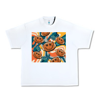 White football smiley face Urban Heavy Tee - BarkalooDesign