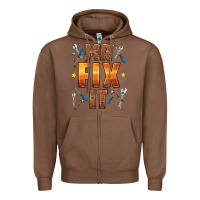 Chestnut mr fix it Zipper Hoodie - HRA Design Shop