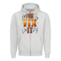 Dove Grey mr fix it Zipper Hoodie - HRA Design Shop