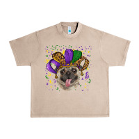 French Oak Mardi gras hat pug Urban Heavy Tee - RanaPortraitStore