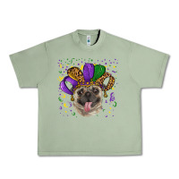 Oil Green Mardi gras hat pug Urban Heavy Tee - RanaPortraitStore