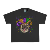 Pigment Black Mardi gras hat pug Urban Heavy Tee - RanaPortraitStore