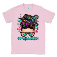 Bubblegum Pink small business messy bun Classic Tee - Zillion Design Studio