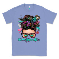 Colony Blue small business messy bun Classic Tee - Zillion Design Studio