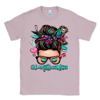 Lilac small business messy bun Classic Tee - Zillion Design Studio