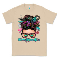 Mushroom small business messy bun Classic Tee - Zillion Design Studio