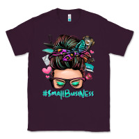 Plum small business messy bun Classic Tee - Zillion Design Studio