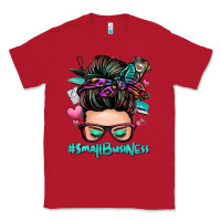 Red small business messy bun Classic Tee - Zillion Design Studio