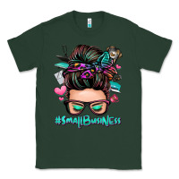 Sports Green small business messy bun Classic Tee - Zillion Design Studio