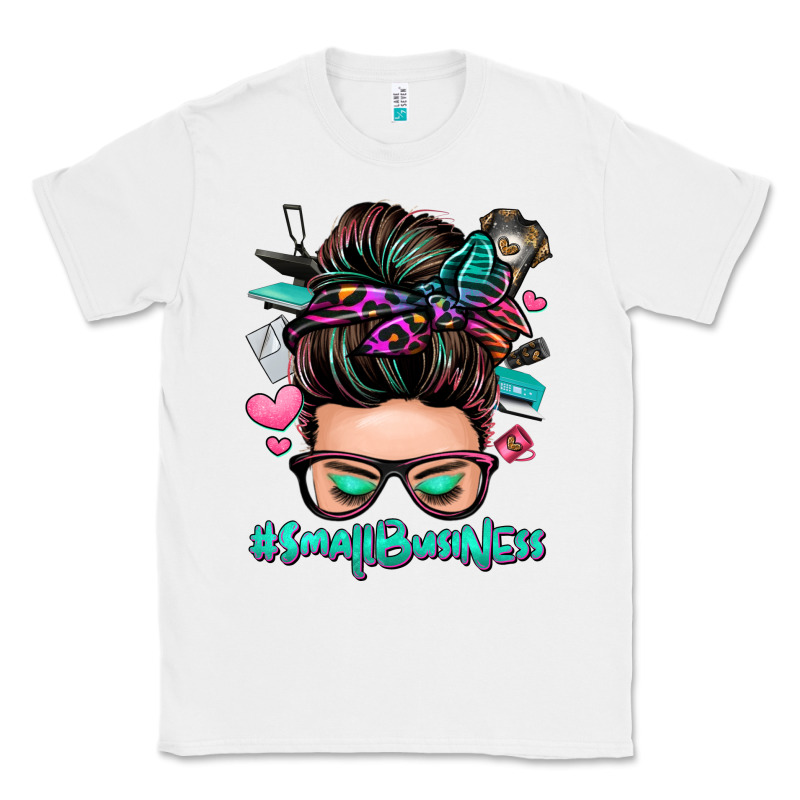 Small Business Messy Bun Classic Tee by Zillion Design Studio | Teevron