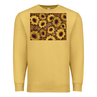 Antique Gold sunflower leopard background 3200x2400 Premium Sweatshirt - AdoDesignShop