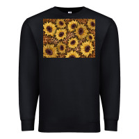 Black sunflower leopard background 3200x2400 Premium Sweatshirt - AdoDesignShop