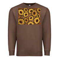 Chestnut sunflower leopard background 3200x2400 Premium Sweatshirt - AdoDesignShop