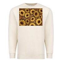 Sandshell sunflower leopard background 3200x2400 Premium Sweatshirt - AdoDesignShop