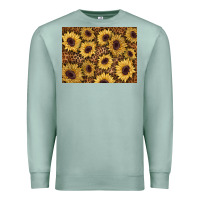 Seafoam sunflower leopard background 3200x2400 Premium Sweatshirt - AdoDesignShop