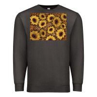 Smoke sunflower leopard background 3200x2400 Premium Sweatshirt - AdoDesignShop