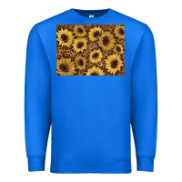 True Royal sunflower leopard background 3200x2400 Premium Sweatshirt - AdoDesignShop