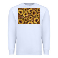 White sunflower leopard background 3200x2400 Premium Sweatshirt - AdoDesignShop