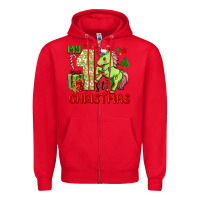 Red my first christmas unicorn Zipper Hoodie - FaDigitalArtStudio