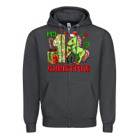 Smoke my first christmas unicorn Zipper Hoodie - FaDigitalArtStudio