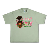Oil Green sorority colors it's the self love for me afro wom Urban Heavy Tee - texasbilliewilder