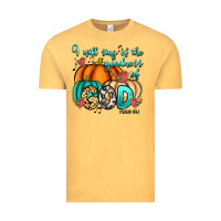 Vintage Mustard I will sing of the goodness of God Psalm 89:1 Vintage Tee - RanaPortraitStore