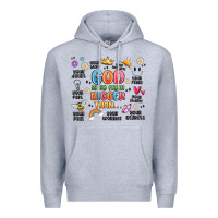 Heather Grey god is so much bigger than... Premium Hoodie - MaliasSmallBusiness