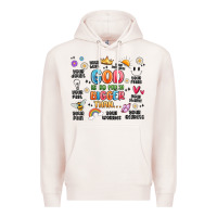 Pale Pink god is so much bigger than... Premium Hoodie - MaliasSmallBusiness