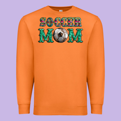 Soccer Mom With Leopard Ball And Serape Leopard Premium Sweatshirt Designed By Artiststas