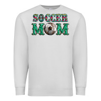 Dove Grey soccer mom with leopard ball and serape leopard Premium Sweatshirt - Artiststas