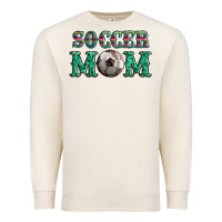 Sandshell soccer mom with leopard ball and serape leopard Premium Sweatshirt - Artiststas