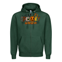 Sports Green spooky season Zipper Hoodie - RacoonDesign