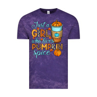 Cloud Purple Just a girl who loves pumpkin spice Vintage Tee - RanaPortraitStore