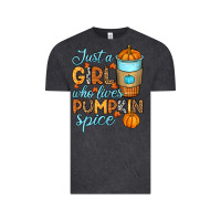 Vintage Black Just a girl who loves pumpkin spice Vintage Tee - RanaPortraitStore