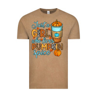 Vintage Coffee Just a girl who loves pumpkin spice Vintage Tee - RanaPortraitStore