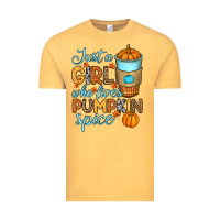 Vintage Mustard Just a girl who loves pumpkin spice Vintage Tee - RanaPortraitStore