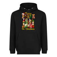 Black merry drunk im christmas Heavyweight Hoodie - AdoDesignShop