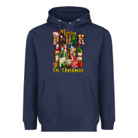Navy merry drunk im christmas Heavyweight Hoodie - AdoDesignShop