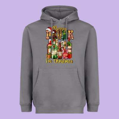 Merry Drunk Im Christmas Heavyweight Hoodie Designed By Adodesignshop